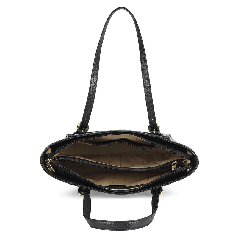 Da Milano Teal Medium Croco Leather Tote - Teal for Women | Best Price UAE